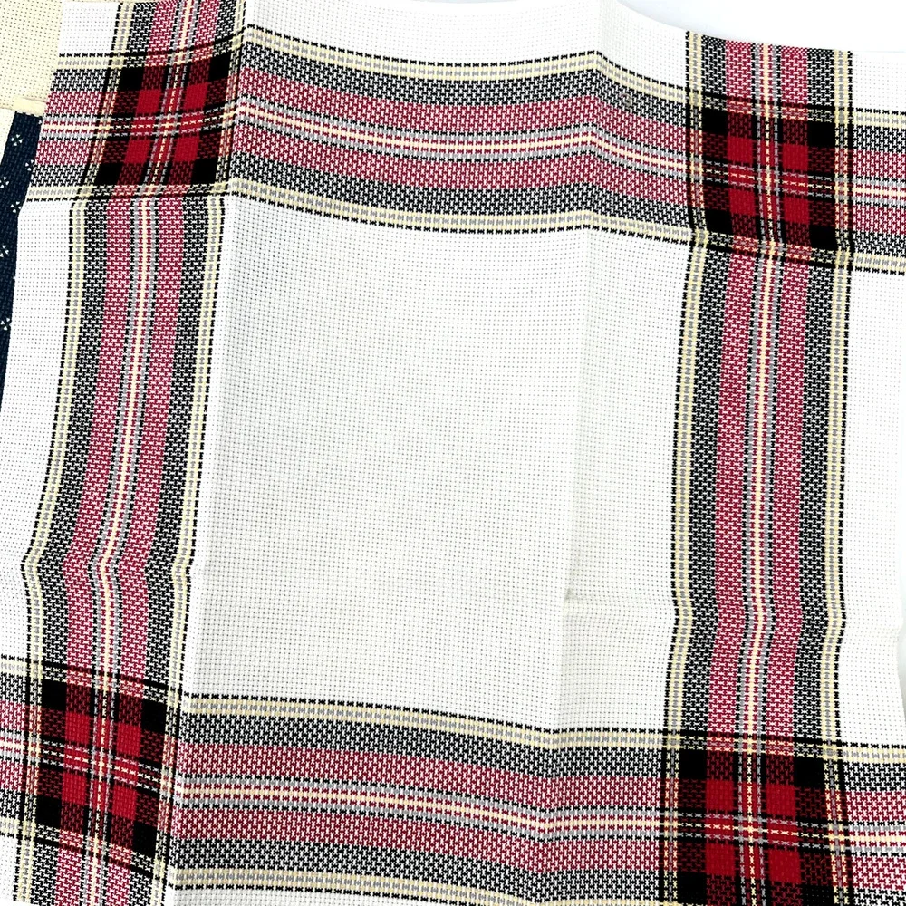 Vintage Counted Cross Stitch Background Fabric Only